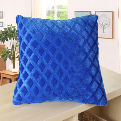 6Pcs Fluffy Fur Plush Pillow Case Soft Waist Throw Cushion Cover Home Sofa De  