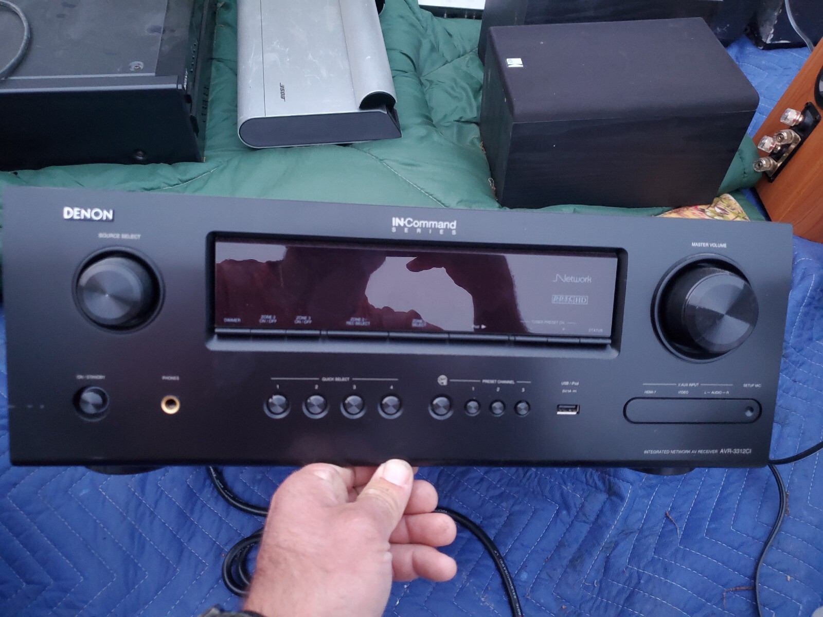 DENON Integrated Network AV Receiver Black AVR3312CI HDMI USB