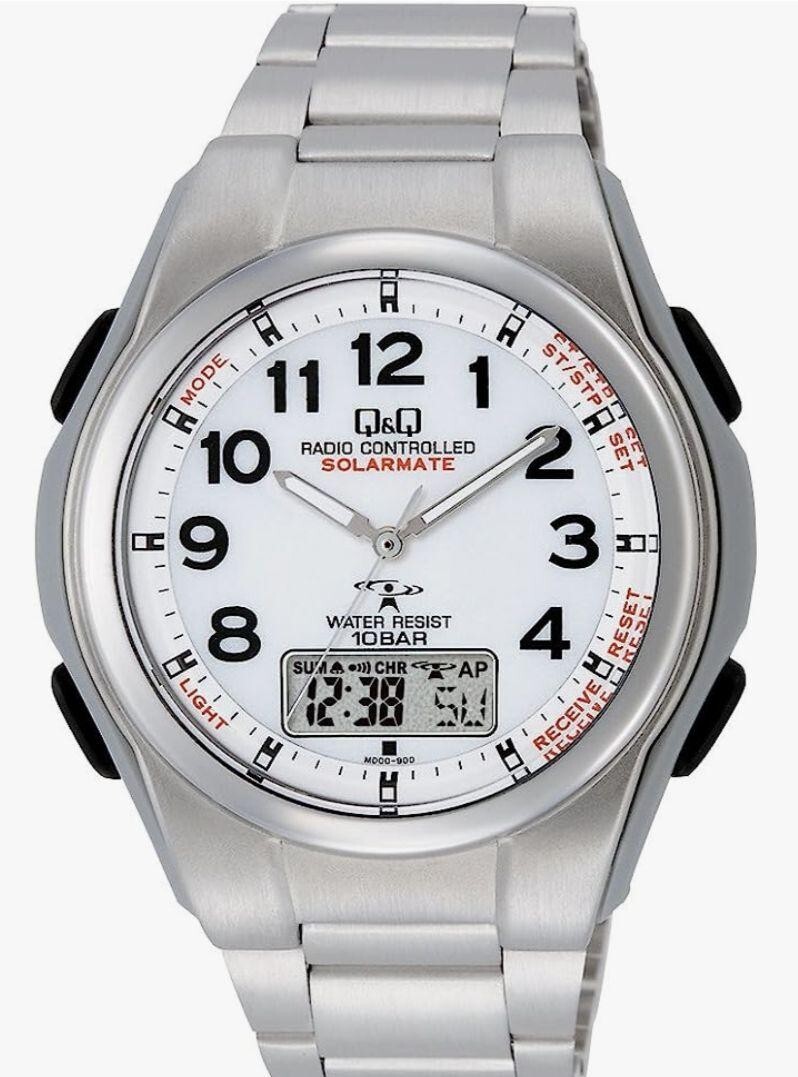 Queue and Queue CITIZEN Q&Q MD02-204 Radio Solar Watch SOLARMATE