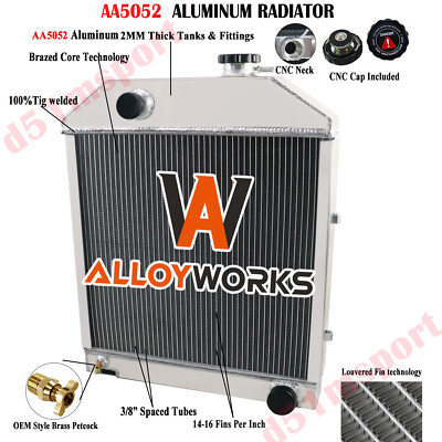 Tractor Radiator for Ford New Holland 2000 2600 3000 3600+ Full Aluminum
