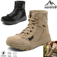 NORTIV 8 Men's Lightweight Military Tactical Combat Boots Breathable Shoes