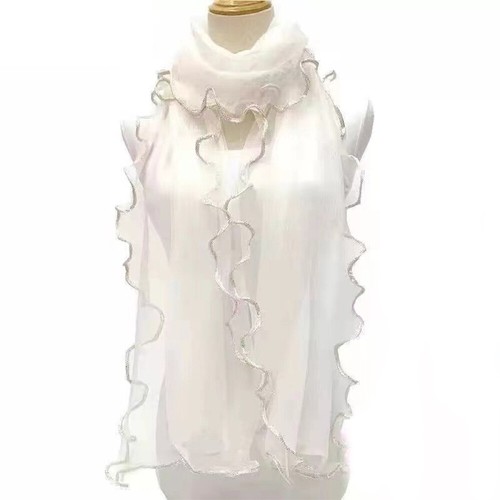 Women Long Floral Silk Blend Pashmina Scarf Wrap Stole Shawl Sunscreen Scarve ∂ - Picture 10 of 19