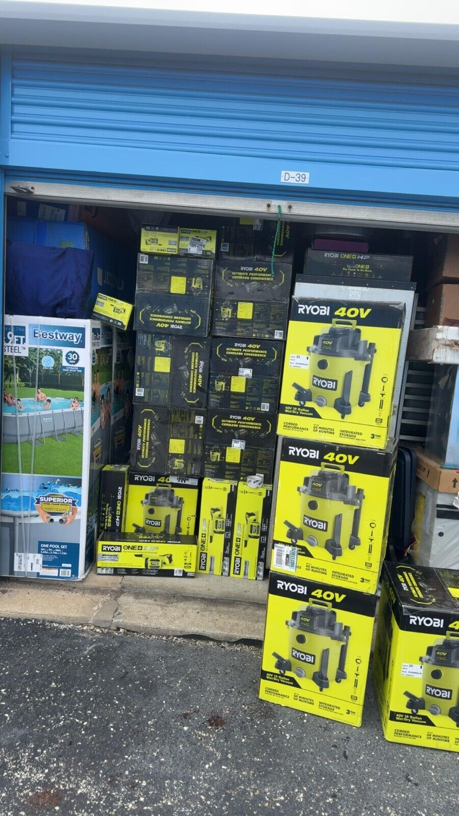 Ryobi Wet/Dry Vacuum Shop Vac RY40WD01B 40V 10 gal Cordless (Tool Only) $200MSRP