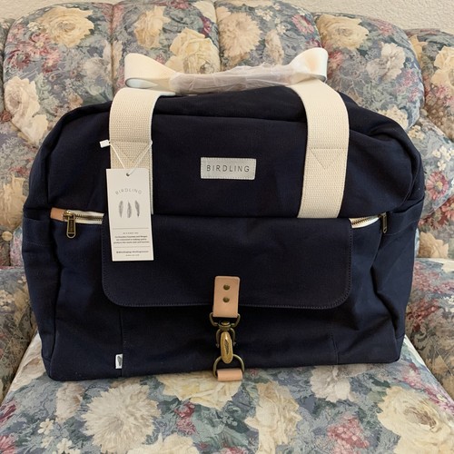 Birdling Overnighter Bag Blue Canvas 