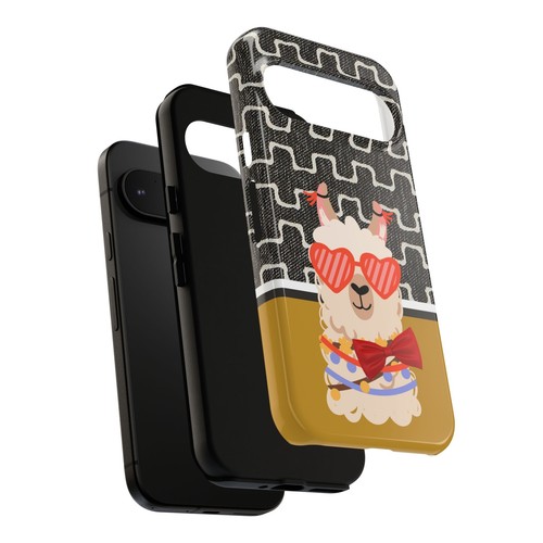 Boho Alpaca with Red bow tie, Tough Phone case for Iphone Samsung Galaxy - 第 115/267 張圖片