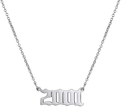 Birth Year Number 2001 Necklace with 