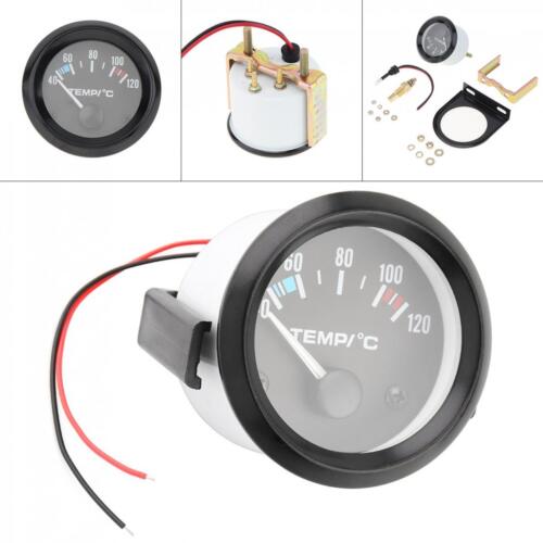 Medidor de temperatura eléctrico de agua/aceite de 2" esfera negra cara para automóvil automotriz °C - Imagen 2 de 12