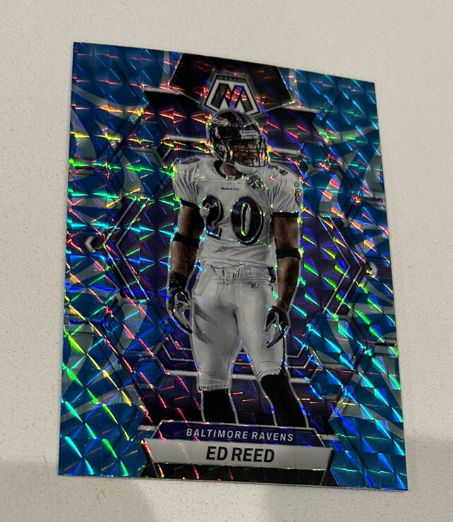 2023 Panini Mosaic Blue Reactive Prizm Ed Reed #19 TS1
