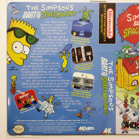 The Simpsons Bart vs The Space Mutants 8x12 inch metal wall sign retro NES game
