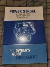 2008 Ford Truck 6.0 6.4 Power Stroke Diesel Owners Manual Supplement