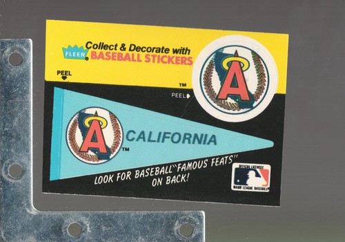 1986 Fleer Baseball's Famous Feats/w Sticker INSERT Pick From List Up To 35%OFF - Picture 4 of 84