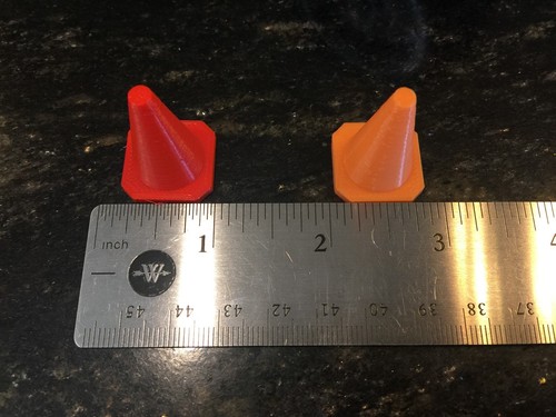 Set of 10 Traffic Safety Cones 28mm for RC 1/10 12 14 16 18 scale PICK A COLOR! - Picture 2 of 5