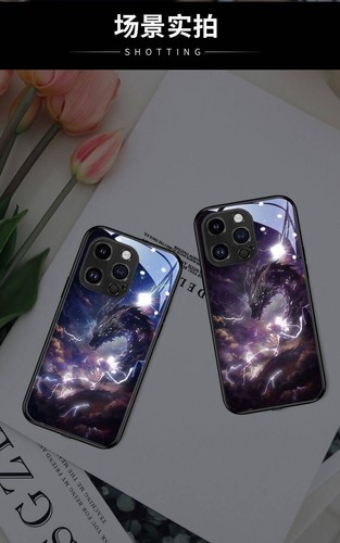 Induction Sky Dragon LED Light up Phone Case Cover for iPhone 14 15 16 Pro Max - Picture 8 of 19