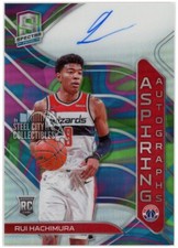 Rui Hachimura 2019-20 Panini Spectra Marble Aspiring Rookie Auto #AA-RHM 2/5