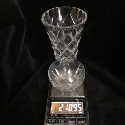 Vintage Royal Brierly Small Crystal Vase Height: 125mm 218g - Picture 12 of 12