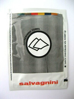 10 x Erfrischungstuch grüner Tee - Salvagnini - Green Tea Refreshing Towl