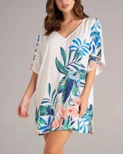 JANTZEN L Floral Magic Cella Tunic Swim Cover-up NWT $79