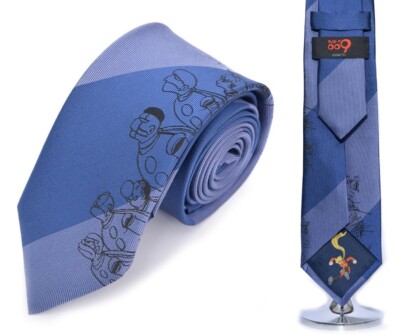 Cyborg 009 Tie Necktie Blue Panel Silk 100% Shotaro Ishinomori Japan Limited