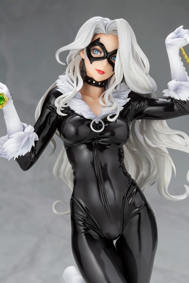 Sexy Cómic BISHOUJO Gato Negro Figura Juguetes Modelo ESTATUA Regalo Navidad 10" Adorno Foto 2 de 4