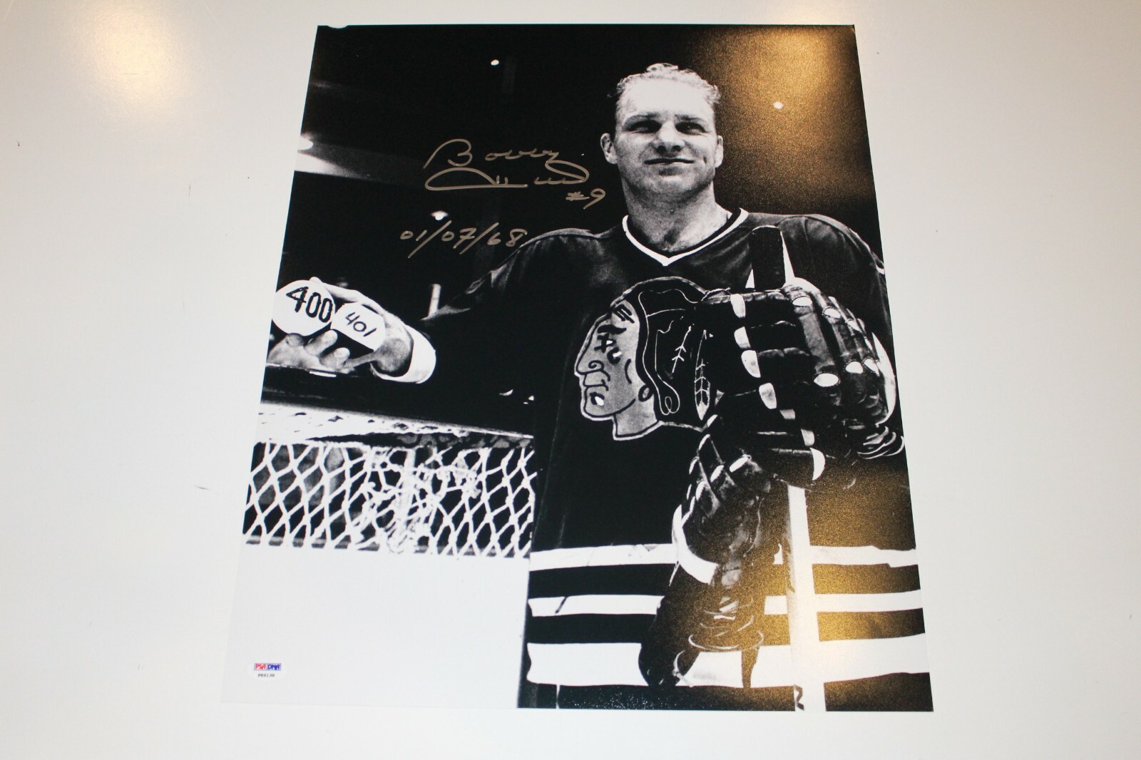 Gordie Howe Autographed Signed BOBBY HULL CHICAGO BLACKHAWKS 16X20 PHOTO PSA/DNA AUTHENTIC COA 