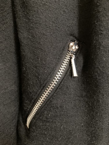 Mossimo Damen Größe XS Jacke schwarz vorne offen Reißverschluss Taschen Langarm - Bild 4 von 6