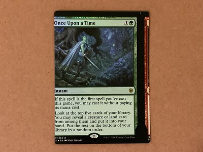 MTG Magic Once Upon A Time Foil x1 Throne Of Eldraine ELD NFC Miscut | eBay