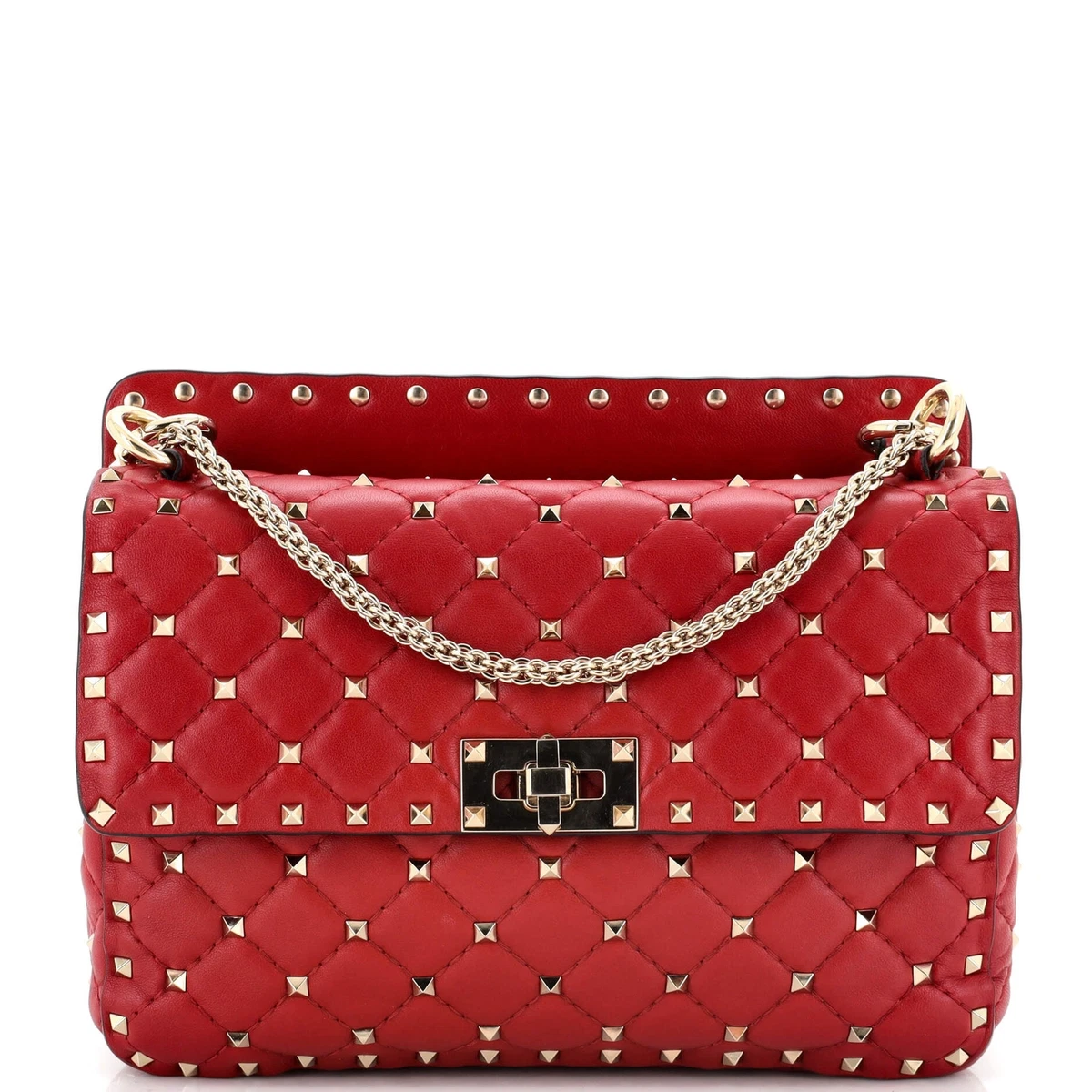 Valentino Garavani medium Rockstud Spike shoulder bag - Neutrals