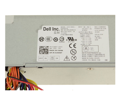For Dell OptiPlex 390 790 990 SFF DPS-240 AB-2 240W Power Supply 1N56T 01N56T - Picture 3 of 3