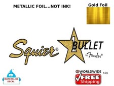 Squier Bullet Guitar Decal Foil Waterslide Headstock Restoration 62g