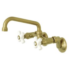 Kingston Brass KS613SB Kingston Two Handle Wall Mount Kitchen Faucet