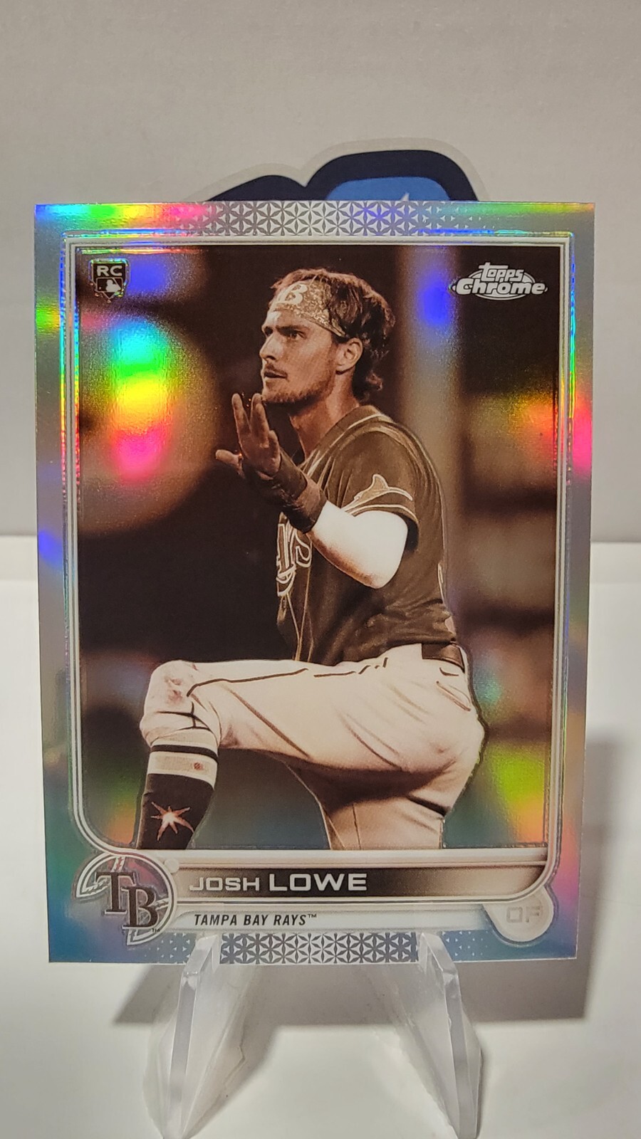 2022 Topps Chrome Josh Lowe Sepia Refractor #83 Tampa Bay Rays