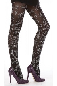 collant note musicali