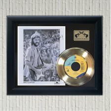 Eric Clapton "Layla" Framed Gold 45 Record Reproduction Signatures