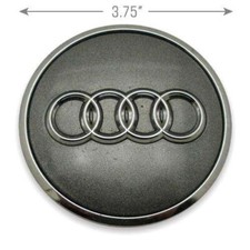 Center Cap OEM Wheel Audi A3 A4 A5 A6 A7 A8 Q3 S3 61mm Graphite Grey 8W0601170