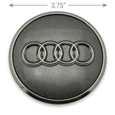 Center Cap OEM Wheel Audi A3 A4 A5 A6 A7 A8 Q3 S3 61mm Graphite Grey 8W0601170