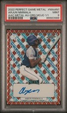 2022 Perfect Game AUTO Orange Mojo 1/1 AARJUN NIMMALA Toronto Blue Jays PSA 9