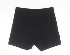 George Boys Black Cotton Blend Compression Shorts Size 4-5 Years Reg