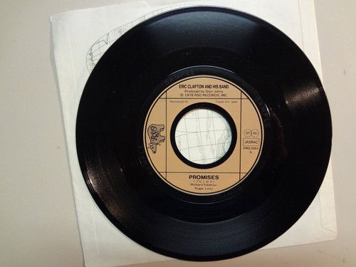 ERIC CLAPTON & HIS BAND:Promises-Watch Out For Lucy-Japan 7" 78 RSO DWQ6064 PSL  - Picture 3 of 4