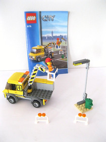 Lego City 4x Sets 3179 60001 8401 6514 + 3x Road Plates Complete + BA