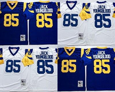 Men's Los Angeles Rams 85 Top Stitched Vintage Throwback US Big & Tall ...