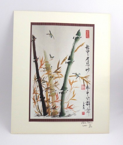 Lilian Storino Limited Edition Print Bamboo & Birds Signed & Numbered 35 of 500  - Bild 1 von 12