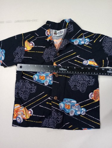 Aloha Republic Hawaiian Outfit Shirt Shorts Size 3-4 Made In USA Single Stitch - Picture 8 of 12