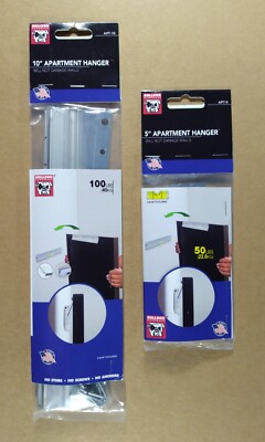 Hangman 10 in 100 lbs & 5 in 50 lbs Apartment Wall Hangers No Studs Screws