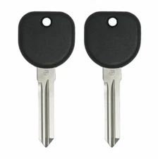 X2 SOLID HEAD TRANSPONDER IGNITION CHIP KEYS FOR 2007-2014 CHEVY SILVERADO 1500