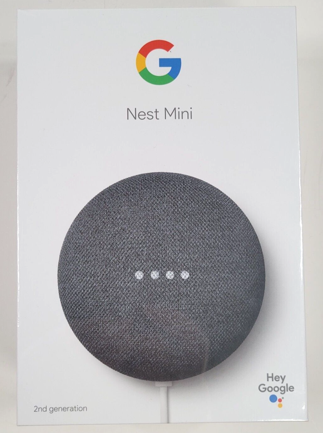 Google Nest Mini (2nd Generation) Smart Speaker - Black Charcoal SEALED