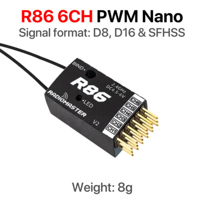 RadioMaster R88 V2 Receiver (8 Channels) - EU - Foto 4