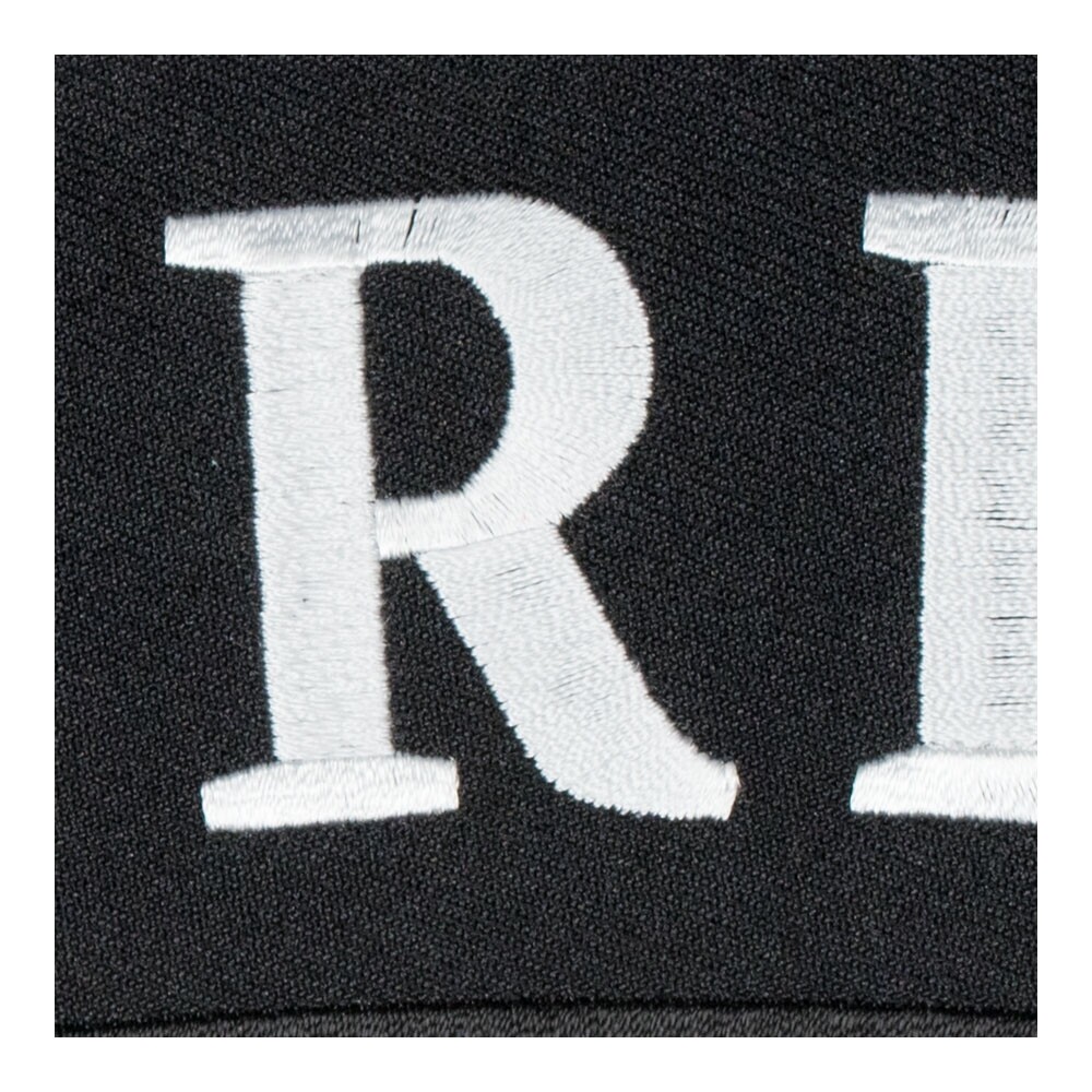 White Patch Rocker Retired Black & White Top Rocker Patch, Rocker Patches | eBay