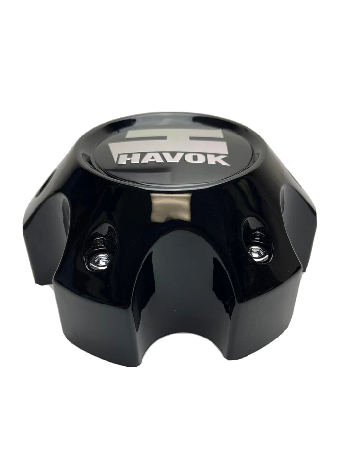 Tapa central de rueda Havok negro brillante CBH06-C1P Foto 2 de 3