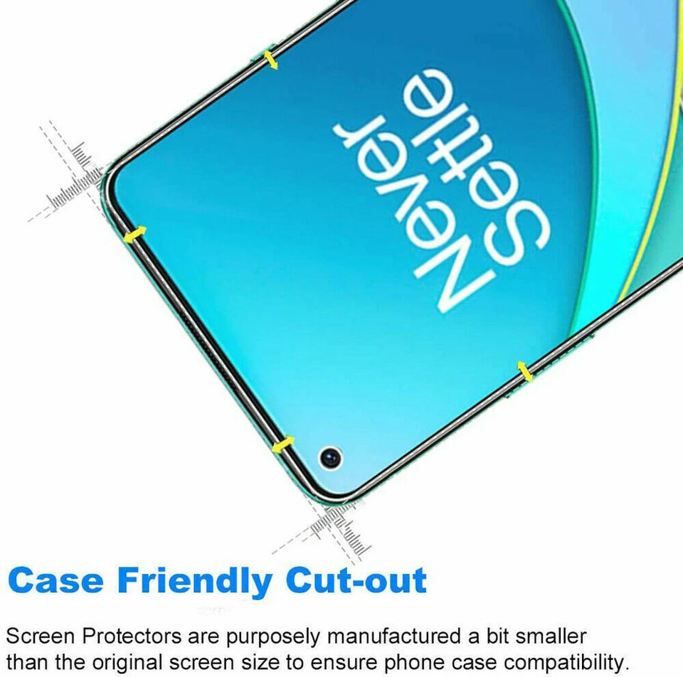 3 件装钢化玻璃屏幕保护膜 适用于 OnePlus 10 9 8 Pro Nord 2 CE N10 N100 — 第 2/4 张图片