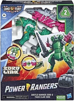 Power Rangers Dino Fury Ankylo Hammer Zord Tiger Claw Zord Link F1399 Ryusoul